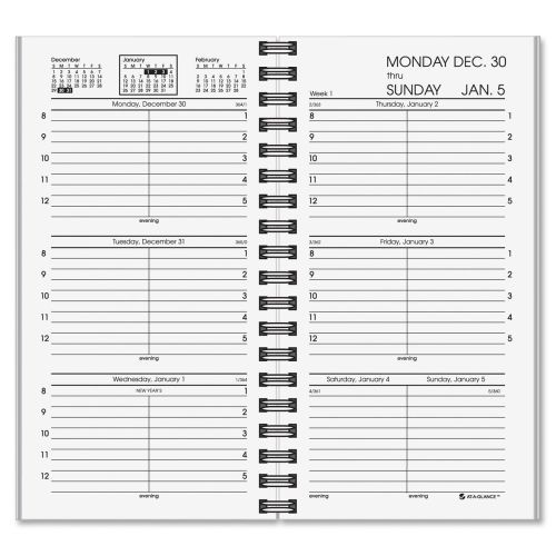 2015 At-A-Glance Weekly Appointment Book Refill - 3.25&#034;x6.25&#034; -White