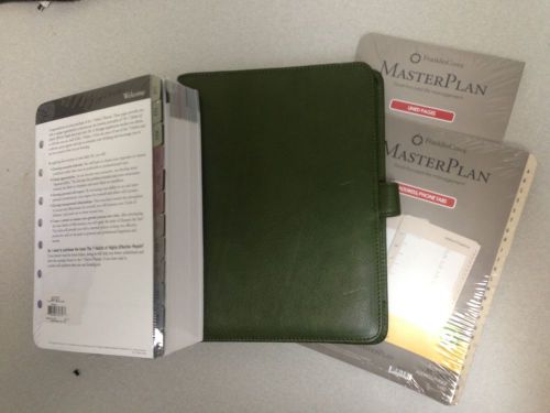 FranklinCovey Classic The 7 HabitsRefill - Jan 2015 - w Green leather binder ++