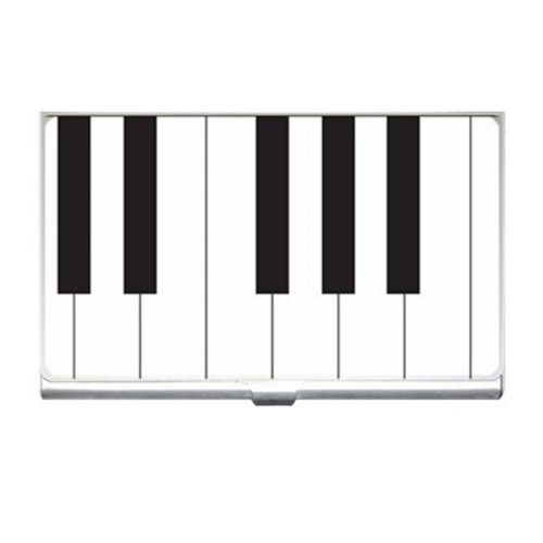 Piano Keyboard Business Name Credit ID Card Holder Free Shipping