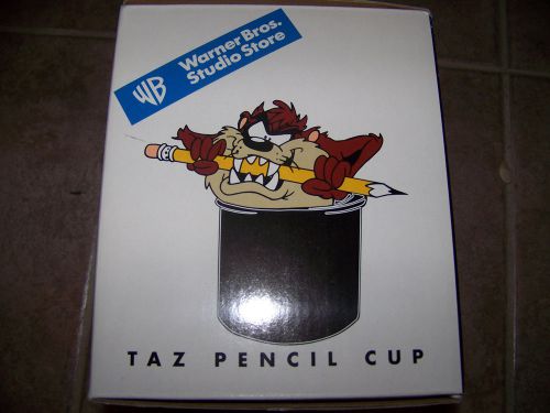 VINTAGE WARNER BROTHERS TAZ PENCIL CUP BRAND NEW IN BOX!