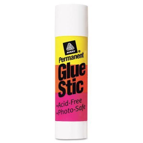 Avery Clear Application Permanent Glue Stic, 0.26 ounces, Stick (00166) New Work