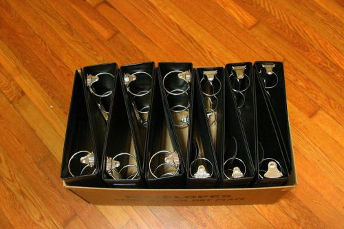 Black vinyl 3 Ring binders, six, 3&#034;,  and six 2&#034;  (lot of 12)