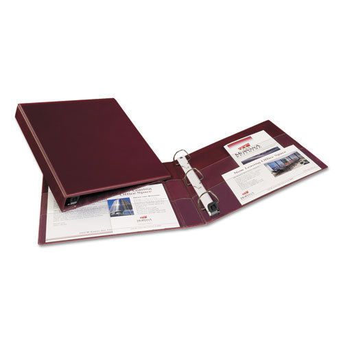 Heavy-duty binder with one touch ezd rings, 1&#034; capacity, maroon for sale
