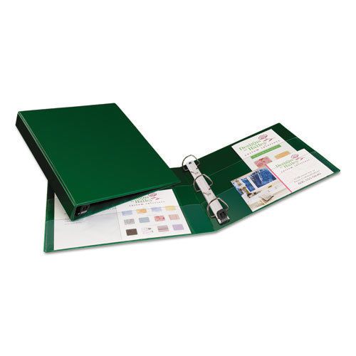 Heavy-duty binder with one touch ezd rings, 1&#034; capacity, green for sale