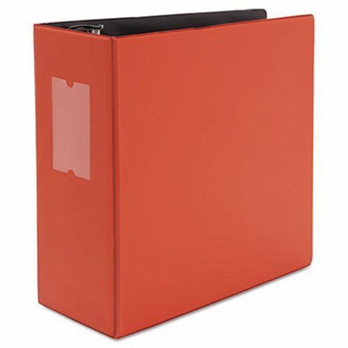 Universal D-Ring Binder, 5&#034; Capacity, 8-1/2 x 11, Red (UNV20716)