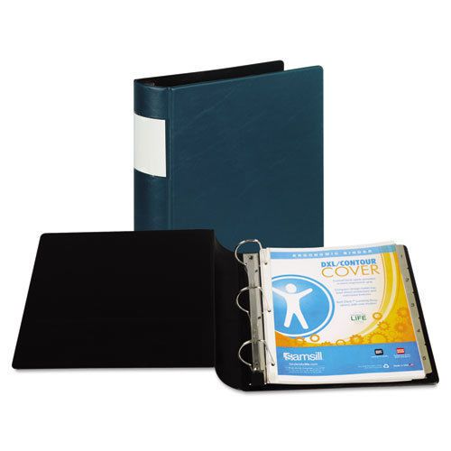 DXL Heavy-Duty Locking D-Ring Binder With Label Holder, 2&#034; Capacity, Teal