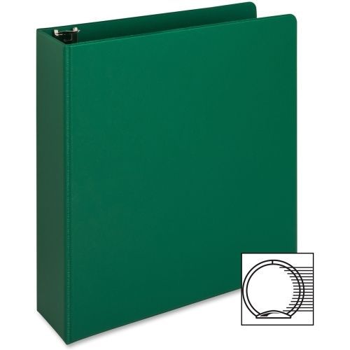 Business source ring binder - letter - 2&#034; - vinyl - green - 1 each - bsn28558 for sale