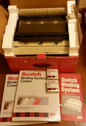 Wow! new in box scotch 7890 binding system w 50 covers &amp; 2 tape - going cheap! for sale