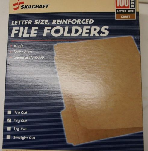 SKILCRAFT-7530-Reinforced-1-3-Cut-File-Folders-Letter