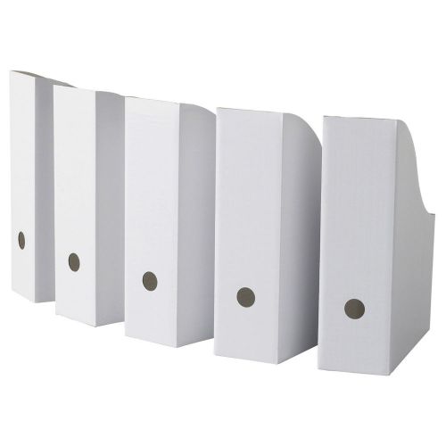 Ikea FLYT Office Magazine File Box - Book Stationery Storage - Single OR 15 Pack