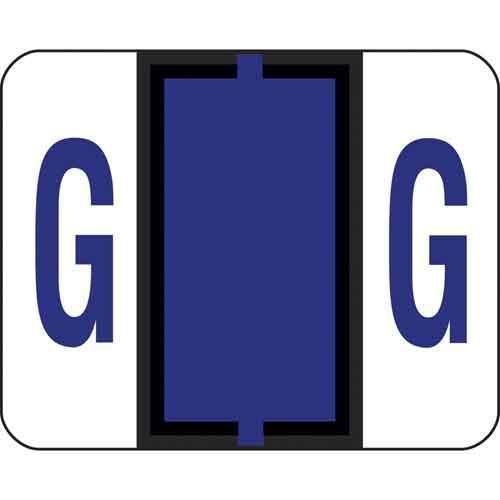 Smead BCCR Bar Style Color Coded Labels - Rolls Letter G