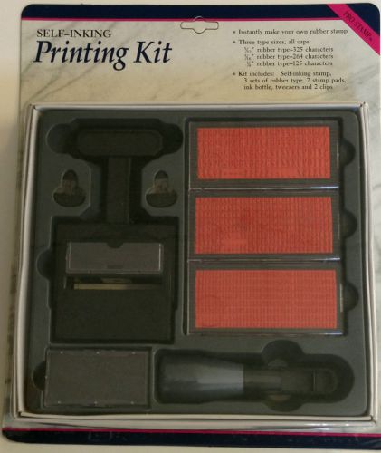1 Self Inking Printing Kit. 714 Letters. Instantly Make Your Own Rubber Stamp.