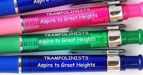 TRAMPOLINING pens - 5 PACK!