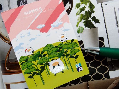 1X Sheep Summer Notepad Memo Message Scratch Planner Paper Booklet Gift FREESHIP