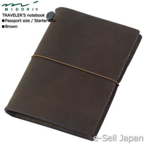 Midori traveler&#039;s notebook / passport size brown / model number #15027006 for sale