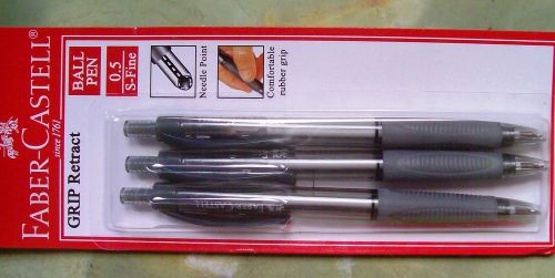 6 Faber Castell Grip Retract Needle Point 0.5mm S-Fine