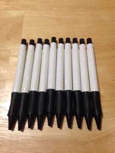 Lot of 10 Wholesale Misprint Push Button Retractable Pens