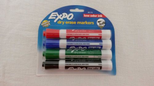 Pack of Four (4) Expo Dry Erase Markers