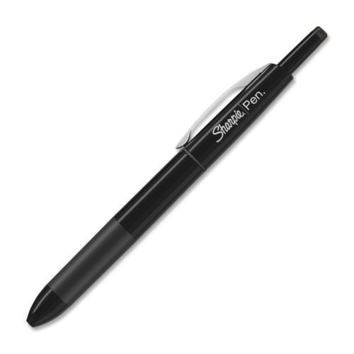 Sharpie Retractable Porous Point Pen - Black Ink - Black Barrel - 1 (san1753178)