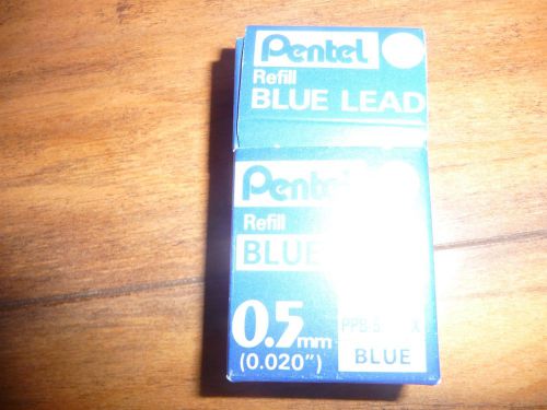 NEW 10 TUBES Pentel PPB-5  .5mm Blue Lead Refills