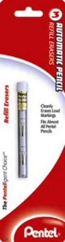 Pentel Refill Eraser - For PL PW P200 PG Series Mechanical Pencils 3 pcs/Tube