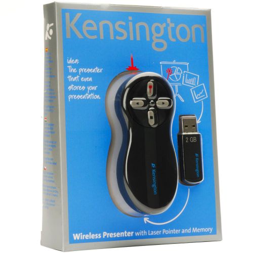 Kensington Wireless Presenter Pointer Pro with Red Laser Pointer 2GB Drive + AAA