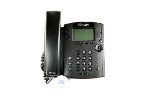 Polycom VVX300 VOIP IP SIP PoE 6-Line Business Media Corded Black Telephone