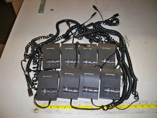 Lot of 8*Plantronics Vista M12 Telephone Amplifiers w/o Headset AS-IS