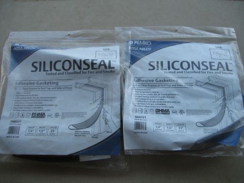 Pemko S-88 Siliconseal  2 Pkgs. Fire and Smoke Gasketing  Brand New