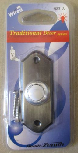 Heath zenith 923-a traditional decor series wired door chime push button for sale