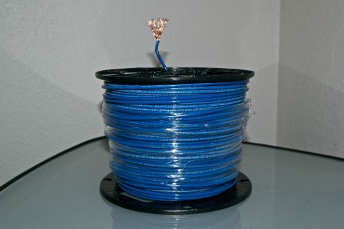 BLUE WIRE THHN STRANDED #12 500&#039; ROLL