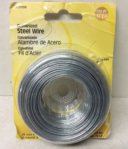 Hillman 123106 galvanized steel wire - 175 ft. - 20 gauge-charge sure: 6.8 kg(6) for sale