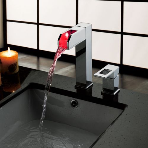 Yanksmart LED Newly Chrome brass bathroom basin sink mixer tap great faucet