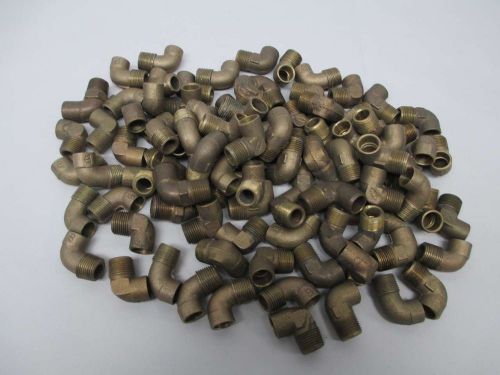 Lot 98 new nibco assorted bronze 90deg elbow 3/8in npt pipe fitting d339799 for sale