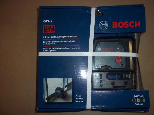 Bosch GPL2 Self-Leveling Alignment 5 Point Laser Level w/case - NEW*