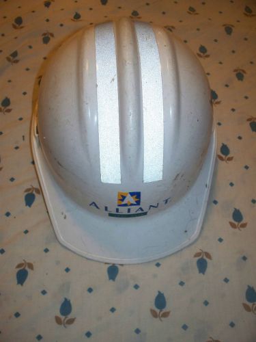 Vintage Alliant Energy, Hard Hat,plastic hard hat,name Brad Wood