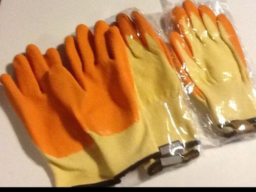 3 NEW LARGE SIZE TAKEI CUT RESISTANT LEVEL 4 WORK GLOVES WITH RUBBER DIPPED PALM
