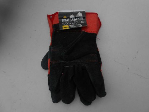 NWT Western Safety Split Leather Work Gloves Size  Large item # 97115