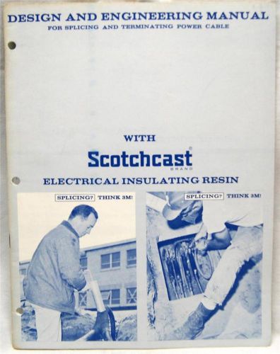 3M SCOTCH CAST ELECTRICAL INSULATING RESIN ENGINEERING MANUAL 1960s VINTAGE