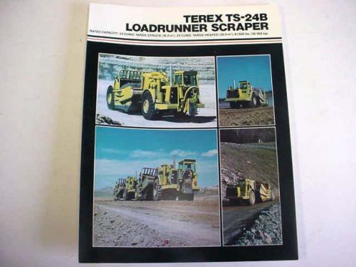 Terex TS-24B Loadrunner Scraper Color 8 Page Literature