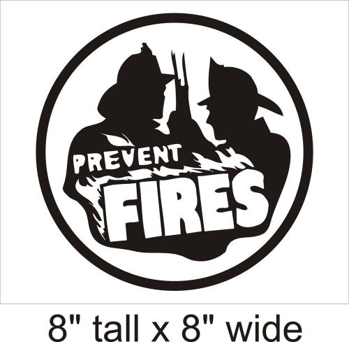 2X Prevent Fires Silhouette Decal Vinyl Car i Pad Laptop Window Wall Sticker-64