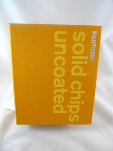 2000 Pantone Color Book Solid Chips Uncoated Used