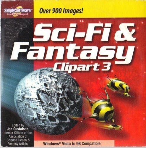 SCI-FI &amp; FANTASY CLIPART 3 {{ Over 900 Images }} FANTASTIC SOFTWARE ~ NEW