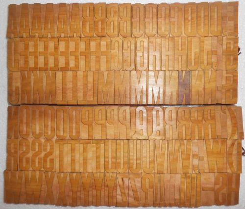 121 piece Unique Vintage Letterpres wood wooden type printing block Unused s1063