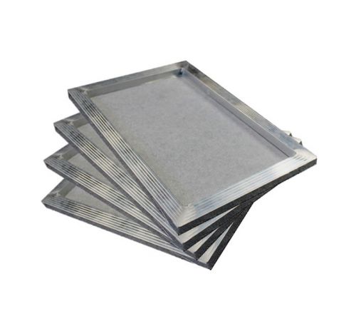 4 pcs silk screening tensioned screen printing plate frame - 80 mesh 10.5&#034; x 15&#034; for sale