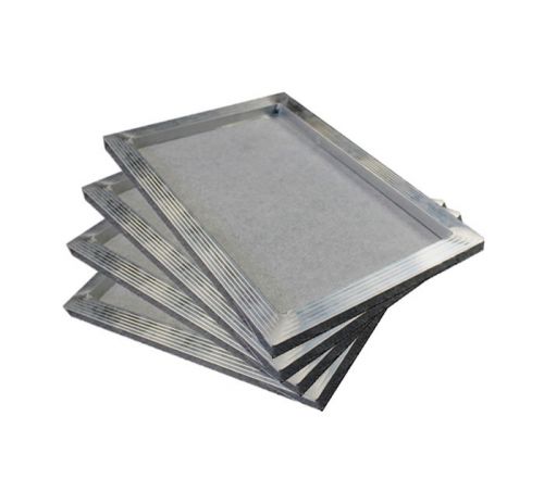 4 pcs Silk Screening Tensioned Screen Printing Plate Frame - 80 Mesh 10.5&#034; x 15&#034;