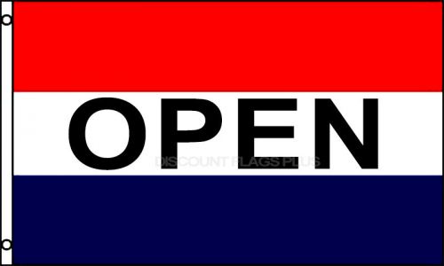 OPEN Flag 3x5 Polyester