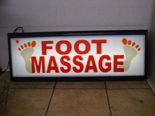 Lighted foot massage sign 34&#039;&#039;x 12&#039;&#039;x4 1/2 for sale