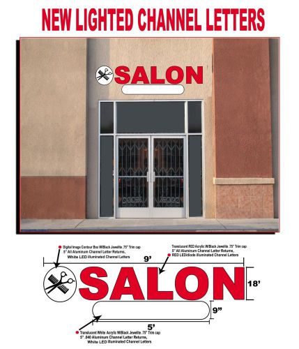 beauty salon sign