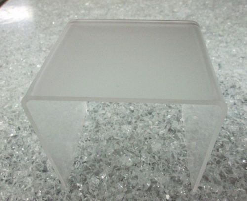Quantity 3 Frosted Acrylic Risers P95  1/8&#034; 1.5&#034; x 1.5&#034; x 1.5&#034;